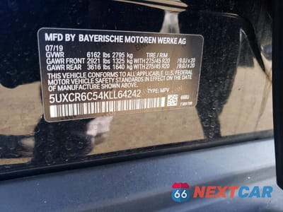 Zdjęcie 13 z 13 samochodu: 2019 BMW X5 XDRIVE40I VIN:5UXCR6C54KLL64242 - miniatura