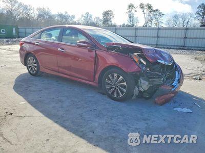 Czwarte zdjęcie samochodu z boku: 2014 HYUNDAI SONATA SE VIN:5NPEC4AB1EH943724 - miniatura
