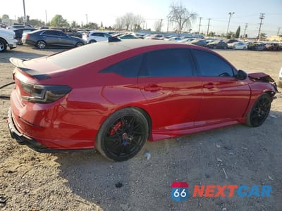 Trzecie zdjęcie samochodu z tyłu: 2021 HONDA ACCORD SPORT VIN:1HGCV1F32MA077900 - miniatura