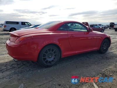 Trzecie zdjęcie samochodu z tyłu: 2005 LEXUS SC 430 BASE VIN:JTHFN48Y450067591 - miniatura