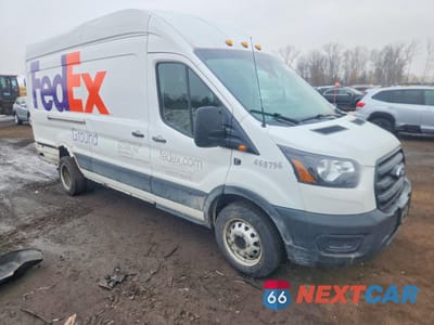 Czwarte zdjęcie samochodu z boku: 2021 FORD TRANSIT T-350 HD VIN:1FTRS4X86MKA20039 - miniatura
