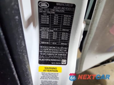 Zdjęcie 12 z 13 samochodu: 2023 LAND ROVER DISCOVERY SPORT SE R-DYNAMIC VIN:SALCL2FX7PH325155 - miniatura