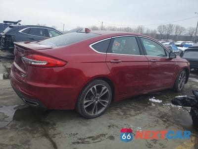 Trzecie zdjęcie samochodu z tyłu: 2019 FORD FUSION TITANIUM VIN:3FA6P0D92KR153180 - miniatura