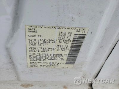 Zdjęcie 13 z 13 samochodu: 2015 NISSAN NV 1500 VIN:1N6BF0KLXFN807472 - miniatura