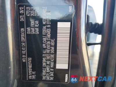 Zdjęcie 12 z 12 samochodu: 2013 VOLVO S60 T5 VIN:YV1612FH8D2174760 - miniatura