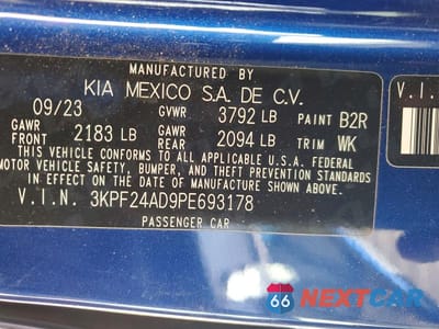 Zdjęcie 12 z 12 samochodu: 2023 KIA FORTE LXS VIN:3KPF24AD9PE693178 - miniatura