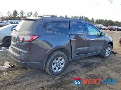 Trzecie zdjęcie samochodu z tyłu: 2015 CHEVROLET TRAVERSE LS VIN:1GNKRFKD8FJ199164 - miniatura