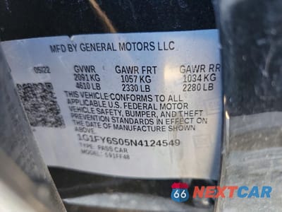 Zdjęcie 12 z 13 samochodu: 2022 CHEVROLET BOLT EUV LT VIN:1G1FY6S05N4124549 - miniatura