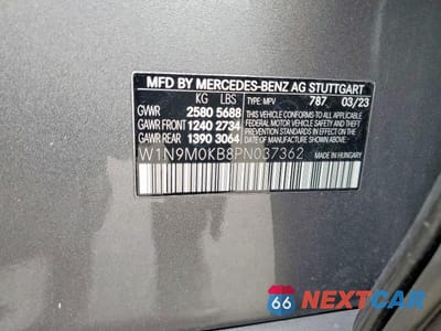 Zdjęcie 14 z 14 samochodu: 2023 MERCEDES-BENZ EQB 300 4MATIC VIN:W1N9M0KB8PN037362 - miniatura