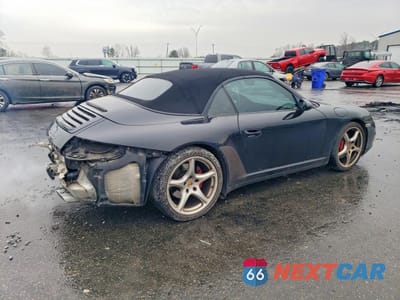 Trzecie zdjęcie samochodu z tyłu: 2007 PORSCHE 911 CARRERA S CABRIOLET VIN:WP0CB29977S776970 - miniatura