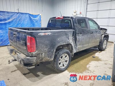 Trzecie zdjęcie samochodu z tyłu: 2021 CHEVROLET COLORADO LT VIN:1GCGTCEN0M1291384 - miniatura