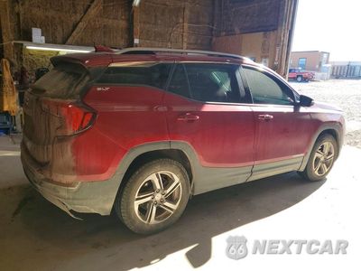 Trzecie zdjęcie samochodu z tyłu: 2018 GMC TERRAIN SLT VIN:3GKALREU6JL263498 - miniatura