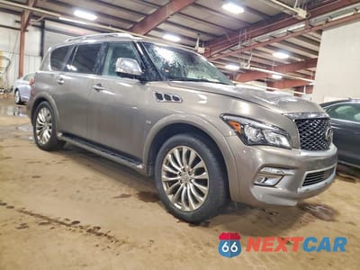 Czwarte zdjęcie samochodu z boku: 2016 INFINITI QX80 VIN:JN8AZ2NEXG9125673 - miniatura