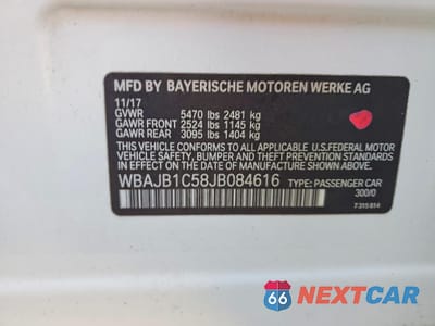 Zdjęcie 12 z 12 samochodu: 2018 BMW 530XE VIN:WBAJB1C58JB084616 - miniatura