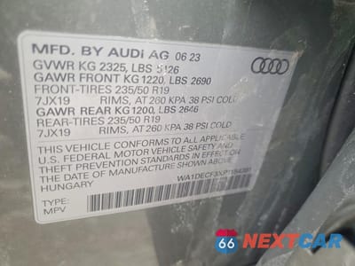 Zdjęcie 12 z 13 samochodu: 2023 AUDI Q3 PREMIUM S LINE 45 VIN:WA1DECF3XP1154381 - miniatura