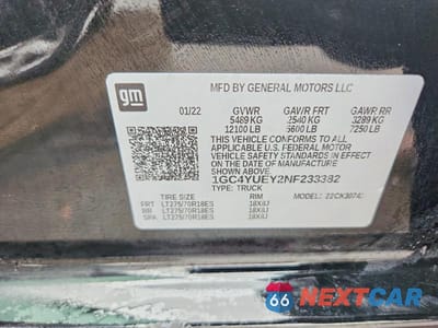 Zdjęcie 13 z 13 samochodu: 2022 CHEVROLET SILVERADO K3500 LTZ VIN:1GC4YUEY2NF233382 - miniatura