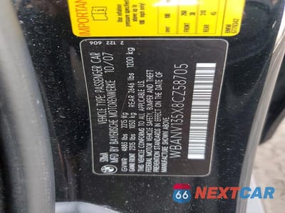 Zdjęcie 12 z 12 samochodu: 2008 BMW 528 XI VIN:WBANV135X8CZ58705 - miniatura