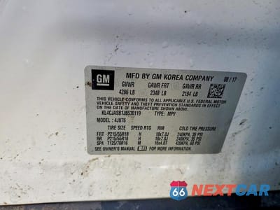 Zdjęcie 13 z 13 samochodu: 2018 BUICK ENCORE PREFERRED VIN:KL4CJASB1JB530119 - miniatura