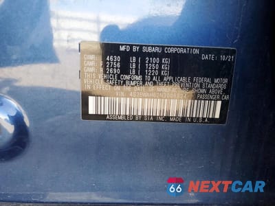 Zdjęcie 12 z 12 samochodu: 2022 SUBARU LEGACY SPORT VIN:4S3BWAH62N3008824 - miniatura