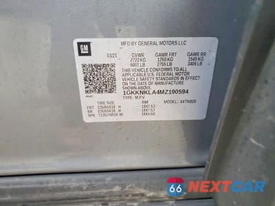 Zdjęcie 14 z 14 samochodu: 2021 GMC ACADIA SLE VIN:1GKKNKLA4MZ190594 - miniatura