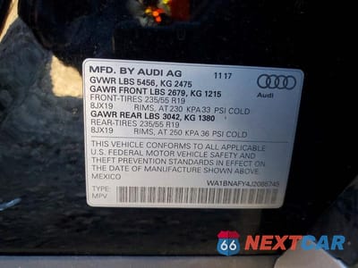 Zdjęcie 12 z 12 samochodu: 2018 AUDI Q5 PREMIUM PLUS VIN:WA1BNAFY4J2085745 - miniatura