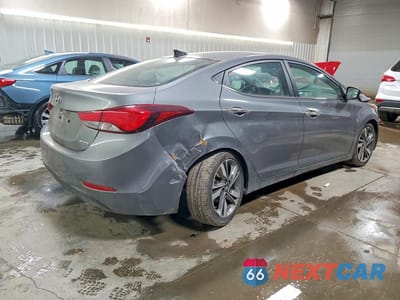 Trzecie zdjęcie samochodu z tyłu: 2014 HYUNDAI ELANTRA LIMITED VIN:5NPDH4AE6EH525246 - miniatura