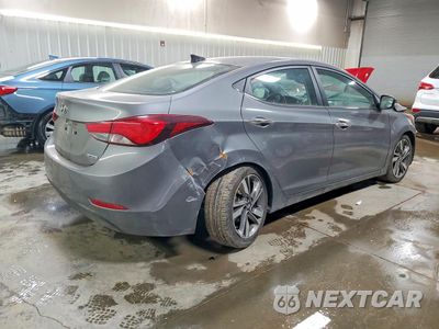 Trzecie zdjęcie samochodu z tyłu: 2014 HYUNDAI ELANTRA LIMITED VIN:5NPDH4AE6EH525246 - miniatura