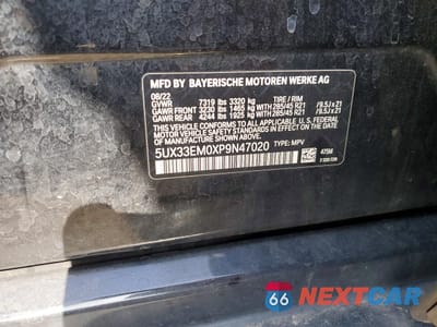 Zdjęcie 13 z 13 samochodu: 2023 BMW X7 M60I VIN:5UX33EM0XP9N47020 - miniatura