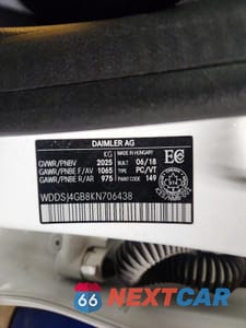 Zdjęcie 12 z 12 samochodu: 2019 MERCEDES-BENZ CLA 250 4MATIC VIN:WDDSJ4GB8KN706438 - miniatura