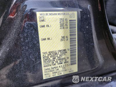 Zdjęcie 12 z 13 samochodu: 2015 NISSAN ALTIMA 2.5 VIN:1N4AL3AP6FC412722 - miniatura