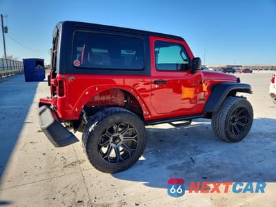 Trzecie zdjęcie samochodu z tyłu: 2021 JEEP WRANGLER SPORT VIN:1C4GJXAN6MW656544 - miniatura
