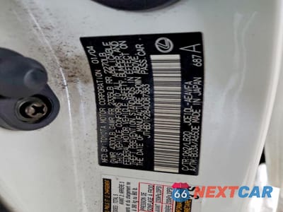 Zdjęcie 12 z 12 samochodu: 2004 LEXUS IS 300 VIN:JTHBD192840087383 - miniatura