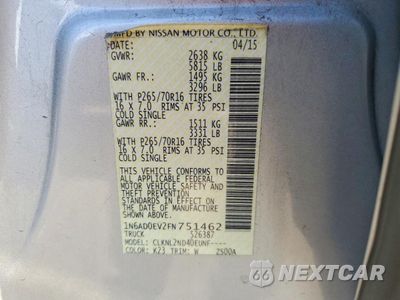 Zdjęcie 12 z 13 samochodu: 2015 NISSAN FRONTIER S VIN:1N6AD0EV2FN751462 - miniatura