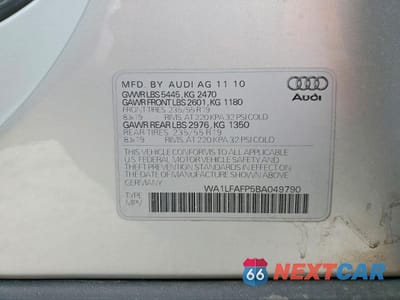 Zdjęcie 13 z 13 samochodu: 2011 AUDI Q5 PREMIUM PLUS VIN:WA1LFAFP5BA049790 - miniatura