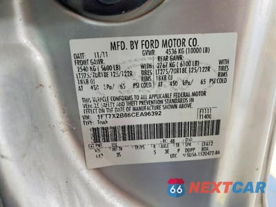 Zdjęcie 12 z 12 samochodu: 2012 FORD F250 SUPER DUTY VIN:1FT7X2B66CEA96392 - miniatura