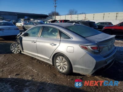 Drugie zdjęcie samochodu z przodu: 2017 HYUNDAI SONATA HYBRID VIN:KMHE24L18HA050285 - miniatura