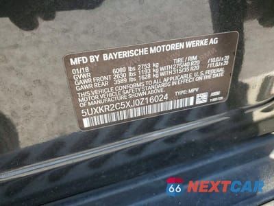 Zdjęcie 13 z 13 samochodu: 2018 BMW X5 SDRIVE35I VIN:5UXKR2C5XJ0Z16024 - miniatura