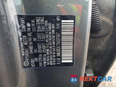 Zdjęcie 13 z 13 samochodu: 2022 HYUNDAI TUCSON BLUE VIN:KM8JBCA17NU037467 - miniatura