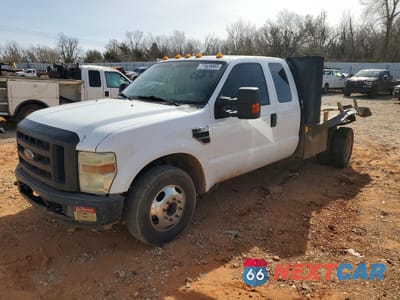 2008 FORD F350 SUPER DUTY FLATBED TRUCK 1FDWX36Y98EE46677 - główne zdjęcie licytacji z USA - miniatura