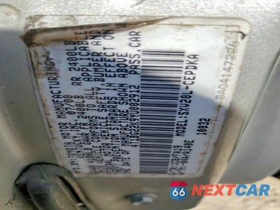 Zdjęcie 12 z 12 samochodu: 2000 TOYOTA CAMRY CE VIN:4T1BG22K9YU002912 - miniatura