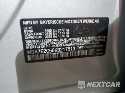 Zdjęcie 12 z 12 samochodu: 2019 BMW 740 I VIN:WBA7E2C56KB217513 - miniatura