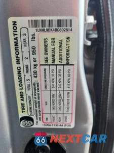 Zdjęcie 12 z 12 samochodu: 2013 LINCOLN MKS VIN:1LNHL9DK4DG602614 - miniatura
