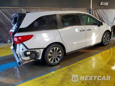 Trzecie zdjęcie samochodu z tyłu: 2023 HONDA ODYSSEY EXL VIN:5FNRL6H65PB028124 - miniatura