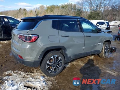 Trzecie zdjęcie samochodu z tyłu: 2022 JEEP COMPASS LIMITED VIN:3C4NJDCB6NT159946 - miniatura
