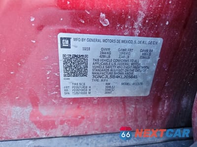 Zdjęcie 12 z 12 samochodu: 2019 CHEVROLET TRAX 1LT VIN:3GNCJLSB4KL205845 - miniatura