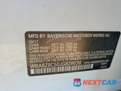 Zdjęcie 12 z 12 samochodu: 2018 BMW 330 XIGT VIN:WBA8Z9C50JG828639 - miniatura