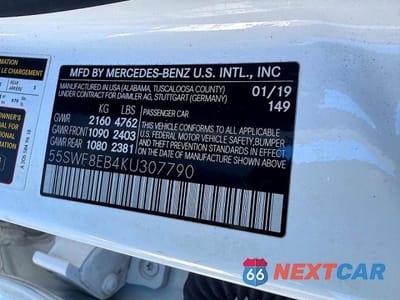 Zdjęcie 10 z 10 samochodu: 2019 MERCEDES-BENZ C 300 4MATIC VIN:55SWF8EB4KU307790 - miniatura