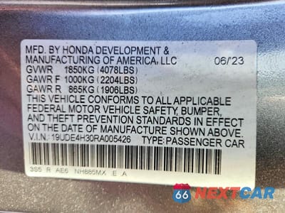 Zdjęcie 13 z 13 samochodu: 2024 ACURA INTEGRA A-SPEC VIN:19UDE4H30RA005426 - miniatura