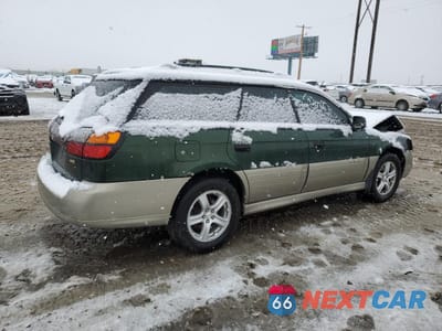 Trzecie zdjęcie samochodu z tyłu: 2000 SUBARU LEGACY OUTBACK VIN:4S3BH6651Y7610502 - miniatura