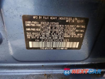 Zdjęcie 12 z 12 samochodu: 2017 SUBARU CROSSTREK LIMITED VIN:JF2GPANC6H8243443 - miniatura
